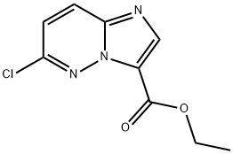 6-Chloro-iMidazo[1,2-b]pyridazine-3-carboxylic acid ethyl ester Structural