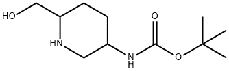 tert-butyl (6-(hydroxymethyl)piperidin-3-yl)carbamate Structural