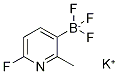 Potassium 6-fluoro-2-methylpyridine-3-trifluoroborate Structural