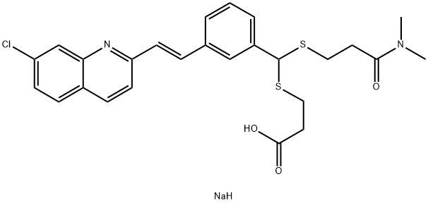 Propanoic acid, 3-[[[3-[2-(7-chloro-2-quinolinyl)ethenyl]phenyl][[3-(diMethylaMino)-3-oxopropyl]thio]Methyl]thio]-, sodiuM salt, (E)-