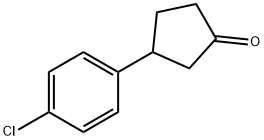 3-(4-CHLOROPHENYL)CYCLOPENTANONE Structural