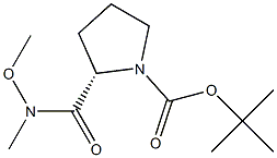 N-(TERT-BUTOXYCARBONYL)-L-PROLINE N'-METHOXY-N'-METHYLAMIDE Structural