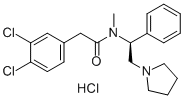 2-(3,4-DICHLOROPHENYL)-N-METHYL-N-[(1S)-1-PHENYL-2-(1-PYRROLIDINYL)ETHYL]ACETAMIDE HYDROCHLORIDE Structural