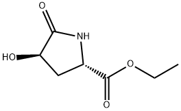 Proline, 4-hydroxy-5-oxo-, ethyl ester, trans- (9CI) Structural