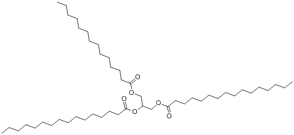 1,2-DIHEXADECANOYL-3-TETRADECANOYL-RAC-GLYCEROL Structural