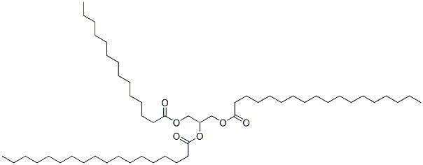 glyceryl 1,2-rac-distearate-3-myristate Structural