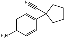 1-(4-Aminophenyl)cyclopentanecarbonitrile Structural