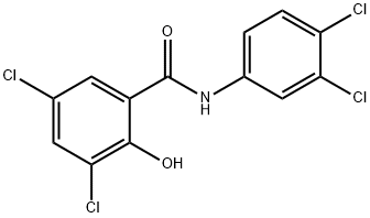 3,3',4',5-TETRACHLOROSALICYLANILIDE Structural