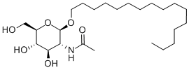 HEXADECYL 2-ACETAMIDO-2-DEOXY-BETA-D-GLUCOPYRANOSIDE Structural