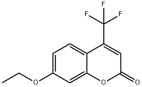 7-ETHOXY-4-(TRIFLUOROMETHYL)COUMARIN Structural