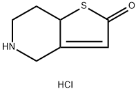 5,6,7,7a-Tetrahydrothieno[3,2-c]pyridine-2(4H)-one hydrochloride Structural Picture