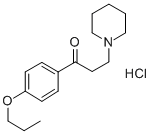 Propiophenone, 3-piperidino-4'-propoxy-, hydrochloride Structural