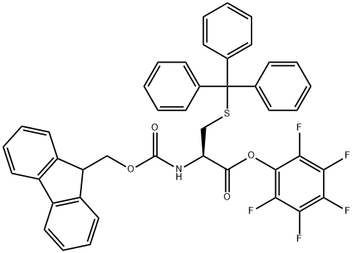 FMOC-CYS(TRT)-OPFP Structural