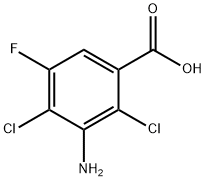 3-AMINO-2,4-DICHLORO-5-FLUORO-BENZOIC ACID Structural