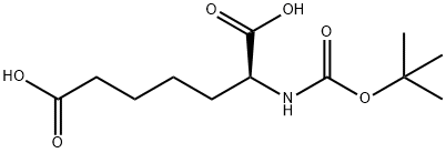 N-tert-Butoxycarbonyl-L-ALPHA-aminosuberic acid Structural