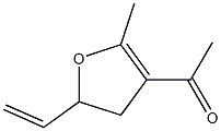 Ethanone, 1-(5-ethenyl-4,5-dihydro-2-methyl-3-furanyl)-, (-)- (9CI) Structural