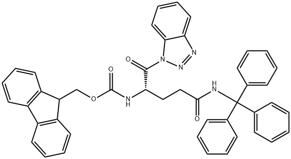 FMOC-Gln(Trt)-Bt Structural