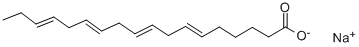 CIS-6,9,12,15-OCTADECATETRAENOIC ACID*SO DIUM Structural