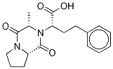 [3S-[2(R*),3α,8aβ]]-Hexahydro-3-Methyl-1,4-dioxo-α-(2-phenylethyl)pyrrolo[1,2-a]pyrazine-2(1H)-acetic Acid Structural