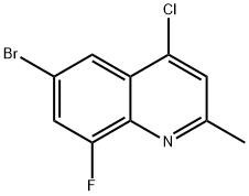 6-broMo-4-chloro-8-fluoroquinoline Structural