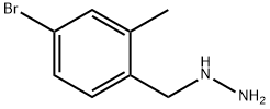 Hydrazine, [(4-bromo-2-methylphenyl)methyl]- Structural