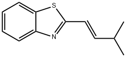 Benzothiazole, 2-(3-methyl-1-butenyl)-, (E)- (9CI) Structural