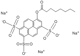 8-OCTANOYLOXYPYRENE-1,3,6-TRISULFONIC ACID TRISODIUM SALT Structural