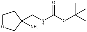 3-(Boc-Aminomethyl)-3-amino-oxolane Structural