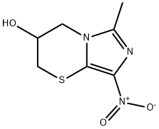 3-Methyl-1-nitro-3,5,6,7-tetrahydro-2H-imidazo(5,1-b)(1,3)thiazin-6-ol Structural