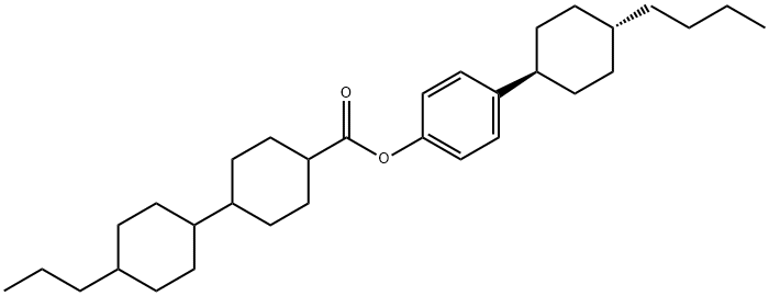 TRANS,TRANS-4-(TRANS-4-BUTYLCYCLOHEXYL)-PHENYL 4''-PROPYLBICYCLOHEXYL-4-CARBOXYLATE Structural