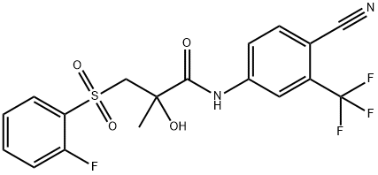 N-[4-Cyano-3-(trifluoromethyl)phenyl]-3-[(2-fluorophenyl)sulfonyl]-2-hydroxy-2-methylpropanamide