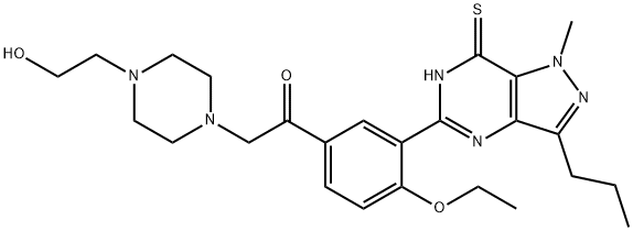 Hydroxythioacetildenafil Structural