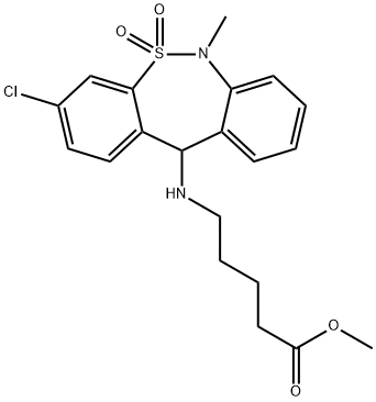 Tianeptine Metabolite MC5 Methyl Ester Structural