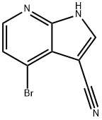 4-BroMo-1H-pyrrolo[2,3-b]pyridine-3-carbonitrile Structural