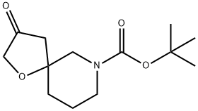 1-Oxa-7-azaspiro[4.5]decane-7-carboxylic acid, 3-oxo-, 1,1-diMethylethyl ester Structural