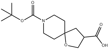 8-(1,1-Dimethylethyl) 1-oxa-8-azaspiro[4.5]decane-3,8-dicarboxylate Structural