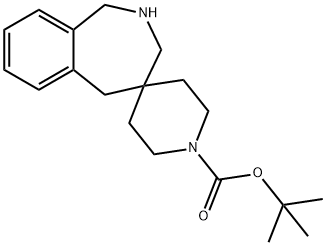 tert-Butyl 1,2,3,5-tetrahydrospiro[benzo[c]-azepine-4,4'-piperidine]-1'-carboxylate Structural