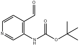 TERT-BUTYL 4-FORMYLPYRIDIN-3-YLCARBAMATE Structural