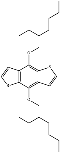 4,8-Bis[(2-ethylhexyl)oxy]benzo[1,2-b:4,5-b']dithiophene Structural