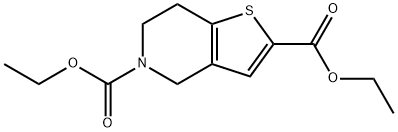 Diethyl 6,7-dihydrothieno[3,2-c]pyridine-2,5(4H)-dicarboxylate Structural