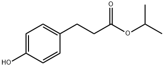 Benzenepropanoic acid, 4-hydroxy-, 1-Methylethyl ester Structural