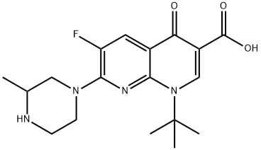 1-tert-Butyl-6-fluoro-7-(-3-methyl-piperazin-1-yl)-4-oxo-1,4-dihydro-[ 1,8]naphthyridine-3-carboxylic acid