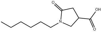 1-HEXYL-5-OXO-3-PYRROLIDINECARBOXYLIC ACID Structural