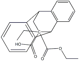diethyl endo-dihydro-9,10-ethanoanthracenedicarboxylate Structural
