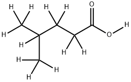 4-METHYLPENTANOIC ACID-D12 Structural