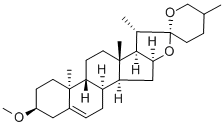 O-methyl 3-β-hydroxy-5-spirostene Structural