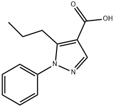 1-PHENYL-5-PROPYL-1H-PYRAZOLE-4-CARBOXYLIC ACID Structural