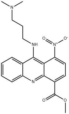 4-Acridinecarboxylic acid, 9-((3-(dimethylamino)propyl)amino)-1-nitro- , methyl ester