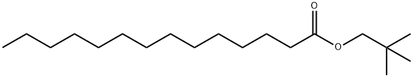 Tetradecanoic acid, 2,2-dimethylpropyl ester Structural