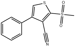 2-(METHYLSULFONYL)-4-PHENYLTHIOPHENE-3-CARBONITRILE